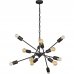 Люстра подвесная «Спутник», 12 ламп, 36 м², цвет чёрный, SM-82380090