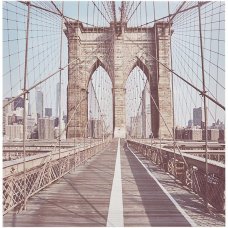 Картина на холсте «Бруклинский мост» 30x30 см