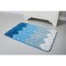 Коврик для ванной комнаты Deep 50x80 см цвет голубой, SM-82403393