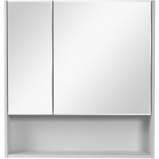 Шкаф зеркальный подвесной «Сведен» 76x80 см цвет белый