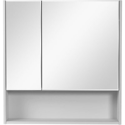 Шкаф зеркальный подвесной «Сведен» 76x80 см цвет белый, SM-82403466