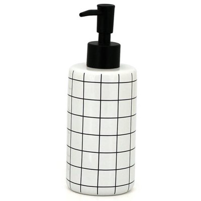 Дозатор для жидкого мыла La Scuola цвет белый/чёрный, SM-82403492
