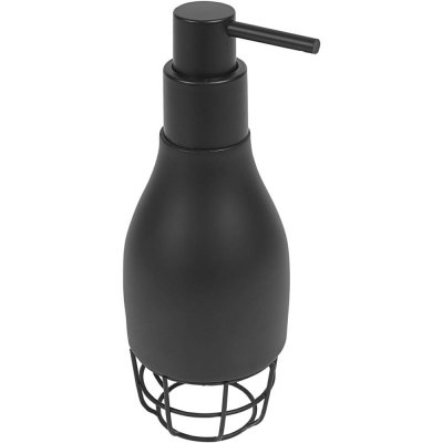 Дозатор для жидкого мыла Wyron полирезина цвет чёрный, SM-82403493