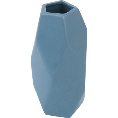 Ваза «Геометрия», 19 см, керамика, цвет синий, SM-82406460
