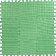 Пол мягкий, ЭВА, 33x33 см, цвет зелёный