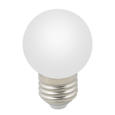 Лампа светодиодная Volpe E27 220 В 1 Вт шар матовый 80 лм белый свет, SM-82422137