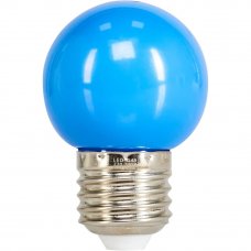 Лампа светодиодная Volpe E27 220 В 1 Вт шар матовый 80 лм синий свет