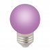 Лампа светодиодная Volpe E27 220 В 1 Вт шар матовый 80 лм фиолетовый свет, SM-82422141