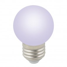 Лампа светодиодная Volpe E27 220 В 1 Вт шар матовый 80 лм RGB свет