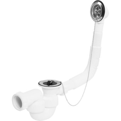 Сифон для ванны McAlpine с пробкой, с раздвижным переливом 310-720мм MRB1-EX, SM-82422800