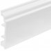Плинтус напольный вспененный ПВХ под покраску высота 80 мм длина 2.5м цвет белый, SM-82429150