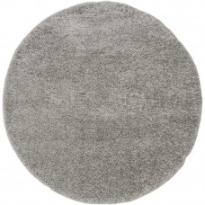 Ковёр «Шагги Тренд» L001 Ø1.5 м цвет серый