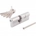 Цилиндр Abus D6N 50/60, 50x60 мм, ключ/ключ, цвет никель, SM-82441697