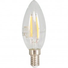 Лампа светодиодная филаментная Osram E14 220 В 5 Вт свеча прозрачная 520 лм тёплый белый свет, для диммера