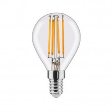 Лампа светодиодная филаментная Lexman E14 220 В 4.5 Вт шар янтарный 470 лм, белый свет