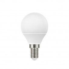 Лампа светодиодная Lexman E14 220 В 4.8 Вт шар матовая 470 лм, тёплый белый свет