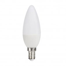 Лампа светодиодная Lexman E14 220 В 5 Вт свеча матовая 470 лм, тёплый белый свет