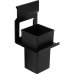 Держатель стакана Lund для рейлинга металл/пластик цвет чёрный, SM-82471728