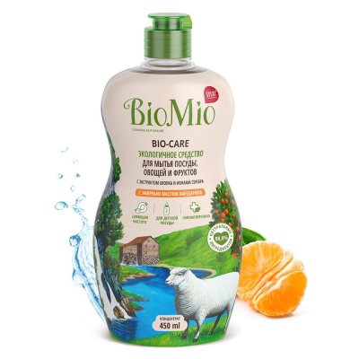 Средство для мытья посуды BioMio мандарин 0.45 л, SM-82480128