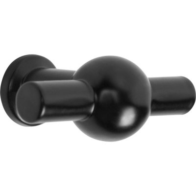 Ручка-кнопка мебельная K-1140, цвет матовый черный, SM-82482876