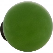 Ручка-кнопка мебельная KF12-15, керамика, цвет салатовый