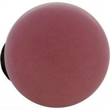 Ручка-кнопка мебельная KF12-16, керамика, цвет розовый