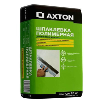Шпаклевка полимерная Axton 20 кг, SM-82486029