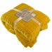Плед Cuatro 200x220 см цвет жёлтый, SM-82487897