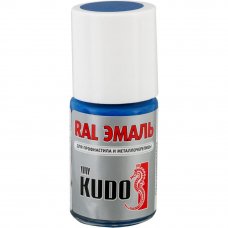 Эмаль для металлочерепицы Kudo с кисточкой, цвет сигнальный синий, 15 мл