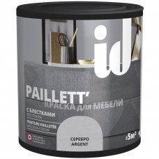 Краска для мебели ID Paillett цвет серебро 0.5 л