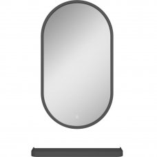Зеркало с подсветкой и полкой Image Gray LED 45х80 см