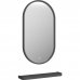 Зеркало с подсветкой и полкой Image Gray LED 45х80 см, SM-82504946