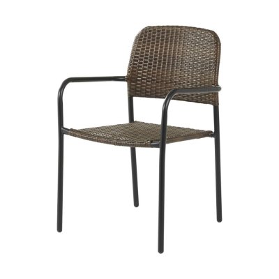 Кресло садовое Zena Fix 55x84.5x60 см, искусственный ротанг, цвет тёмно-коричневый, SM-82509712