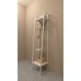 Стеллаж для ванной комнаты Ferro, металл, цвет белый муар, SM-82510139