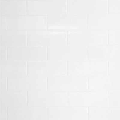 Стеновая панель "Компакт брик" 240х0.4х60 см, HPL-пластик, цвет белый, SM-82520243