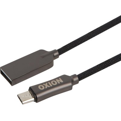 Дата-кабель microUSB Oxion SC034M цвет чёрный, SM-82521438