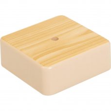 Коробка распределительная 75x75x28 мм цвет сосна, IP21