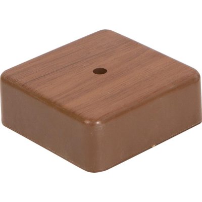 Коробка распределительная 75x75x28 мм цвет дуб, IP20, SM-82536124