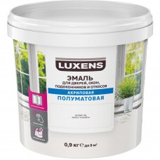 Эмаль для окон Luxens цвет белый 0.9 кг