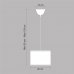 Светильник подвесной Inspire Sitia D29, 1 лампа, 2.3 м², цвет белый, SM-82549806