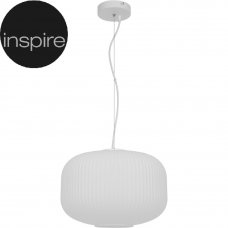Светильник подвесной Inspire Belluna, 1 лампа, 2.3 м², цвет белый