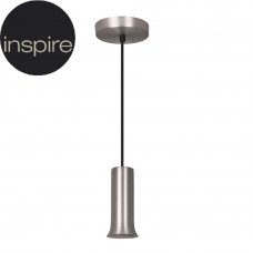 Светильник подвесной Inspire Hoki, 1 лампа, 3 м², цвет никель