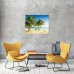 Картина на стекле «Берег пальмы» 40х50 см, SM-82550388