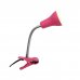 Рабочая лампа настольная Inspire Salta на прищепке, цвет розовый, SM-82551255