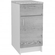Шкаф напольный с одним ящиком "Сосна выбеленная" 40x86x60  см, МДФ, цвет сосна выбеленная