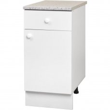 Шкаф напольный " Бэлла" 40x86x60 см, ЛДСП, цвет белый
