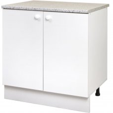 Шкаф напольный "Бэлла" 80x86x60 см, ЛДСП, цвет белый