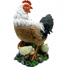 Садовая фигура «Курица с цыплятами» высота 41 см