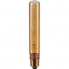 Лампа светодиодная филаментная Gauss Vintage E27 230 В 2.5 Вт трубка 70 лм свет янтарный