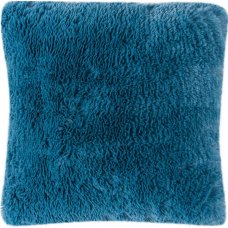 Подушка «Мех» 40x40 см цвет синий